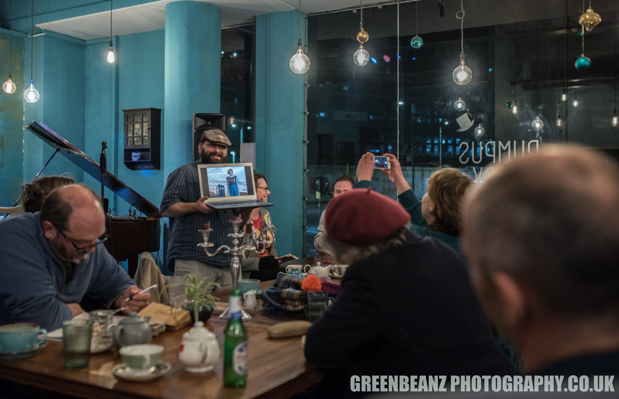 CAEN launch Night with one of the more meta photographs of the year