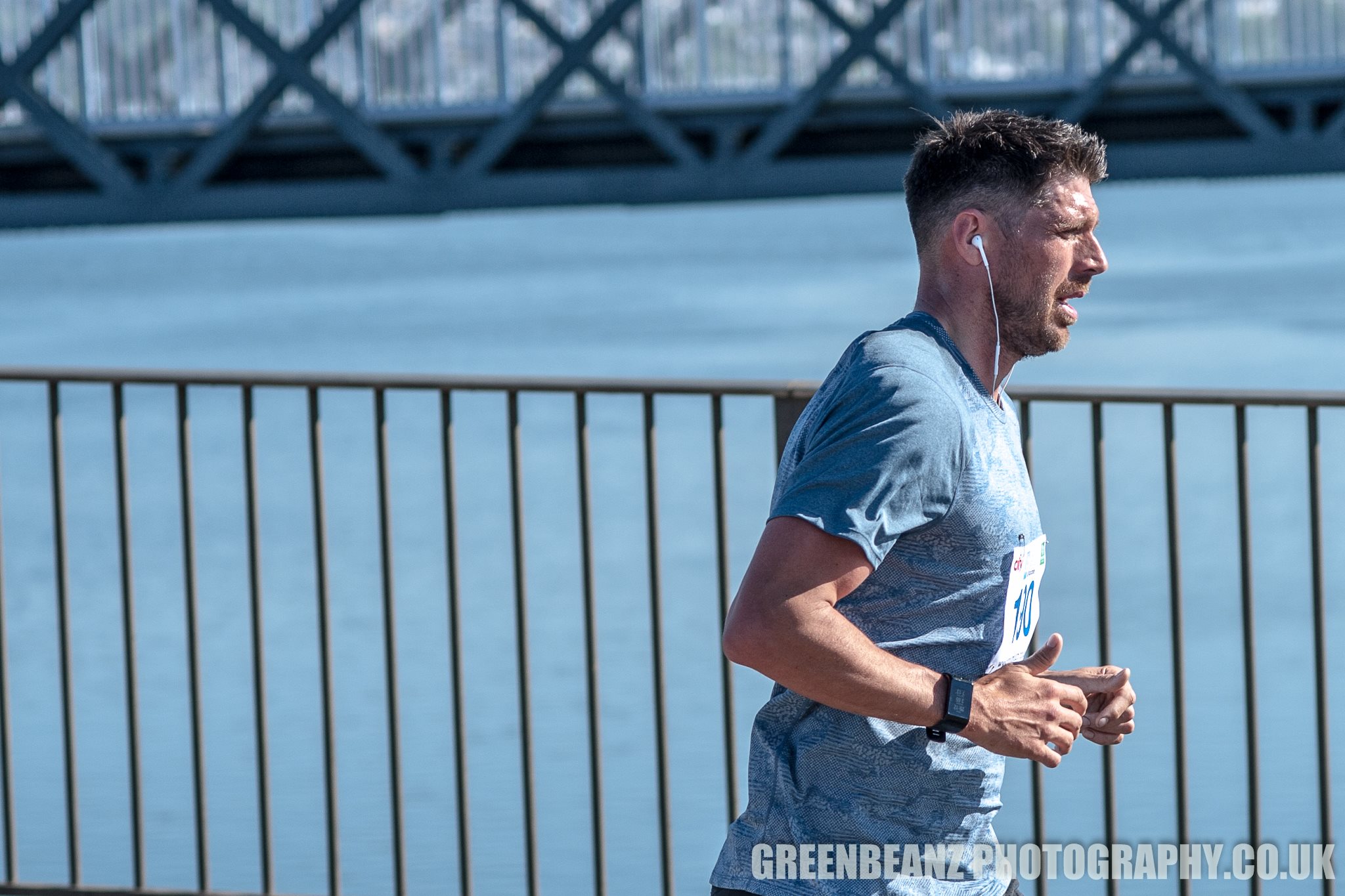 Runner at Plymouth Half Marathon May 2018.