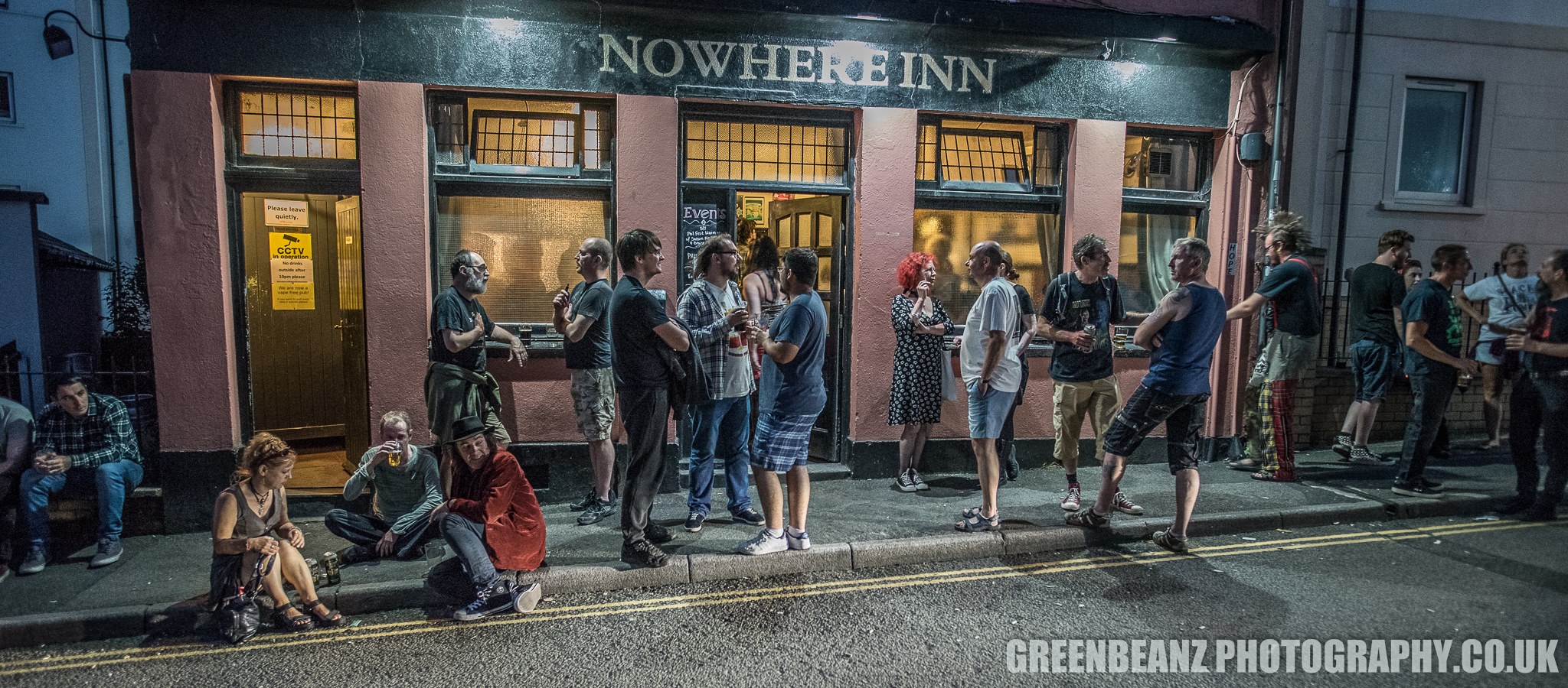 Outside The Nowhere Inn at night Phil Fest 2019