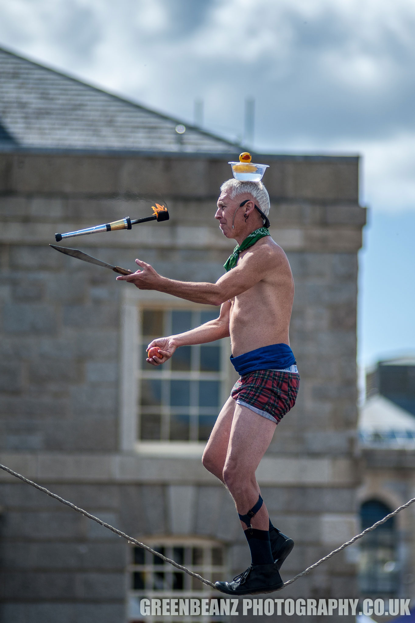 Kwabana Lindsay at The Invisible Circus in Plymouth's Royal William Yard 2019