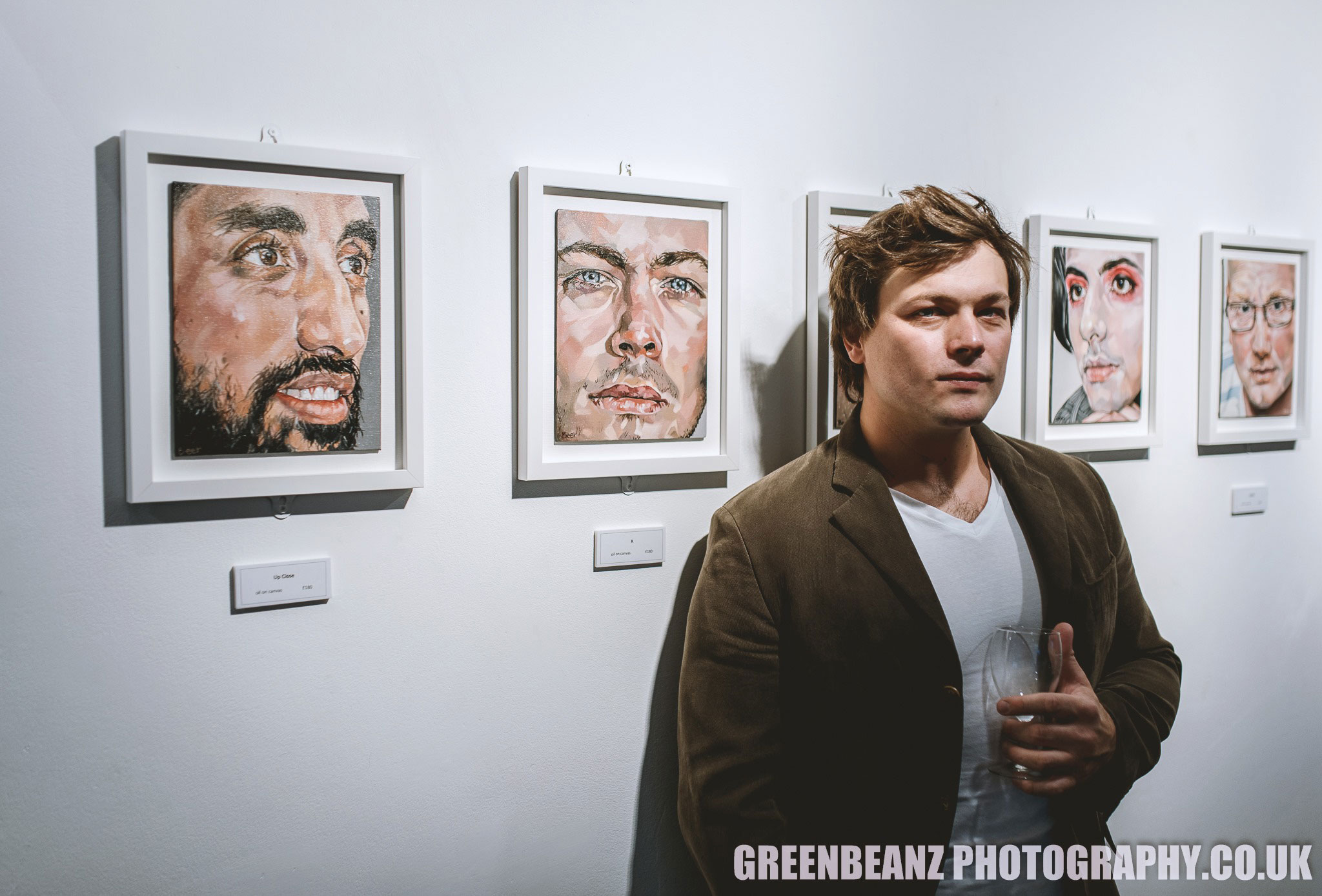 Kris Oxland at Jo Beers Theatre Royal Exhibition in 2019