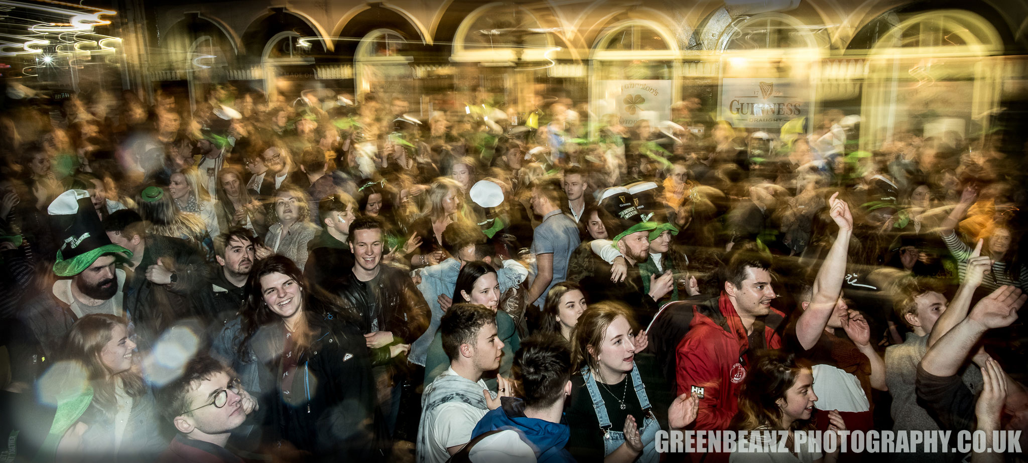 Outside Kitty'O'Hanlons on St Patricks Day 2019