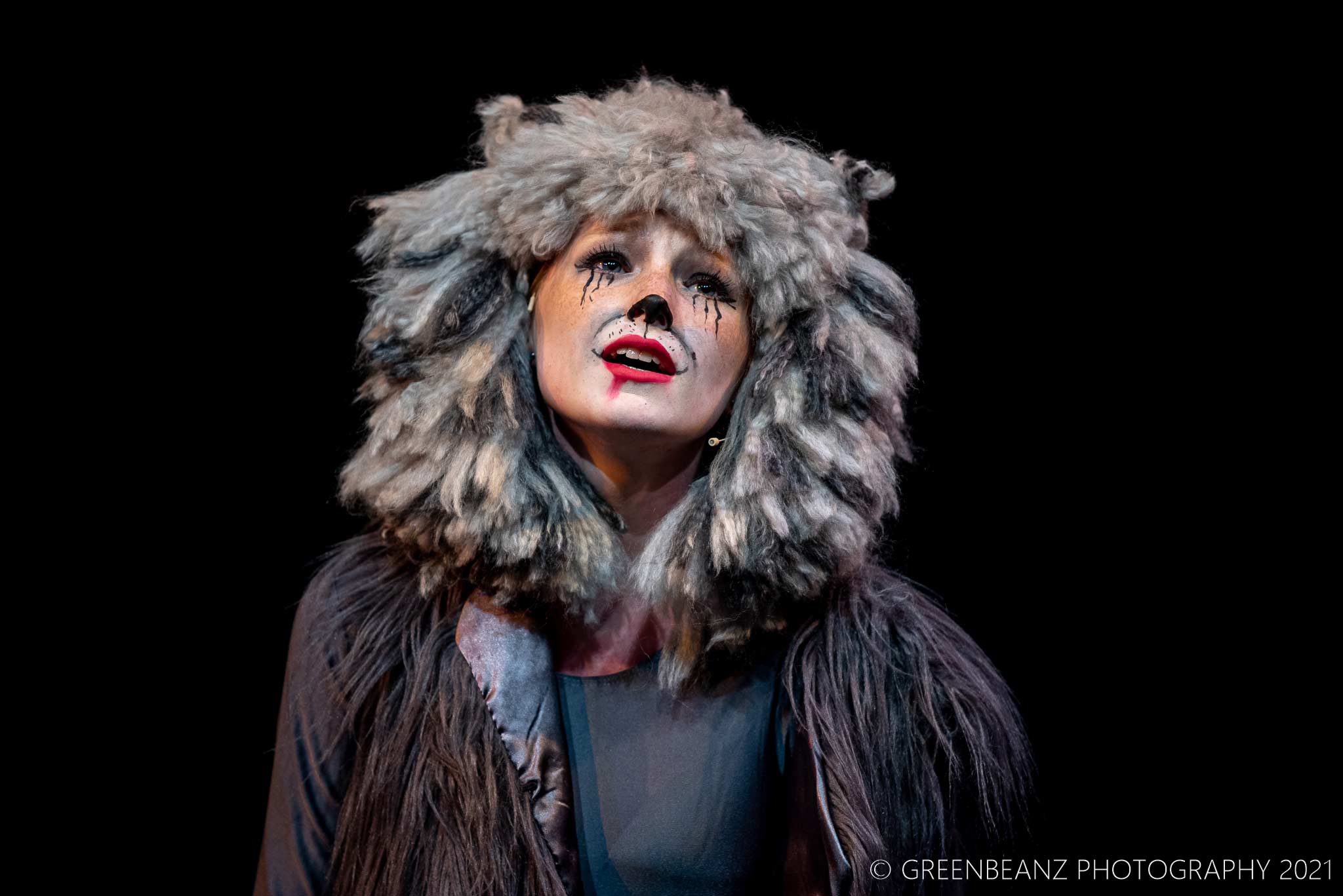 Young actress sings memories as a cat in production in Plymouth