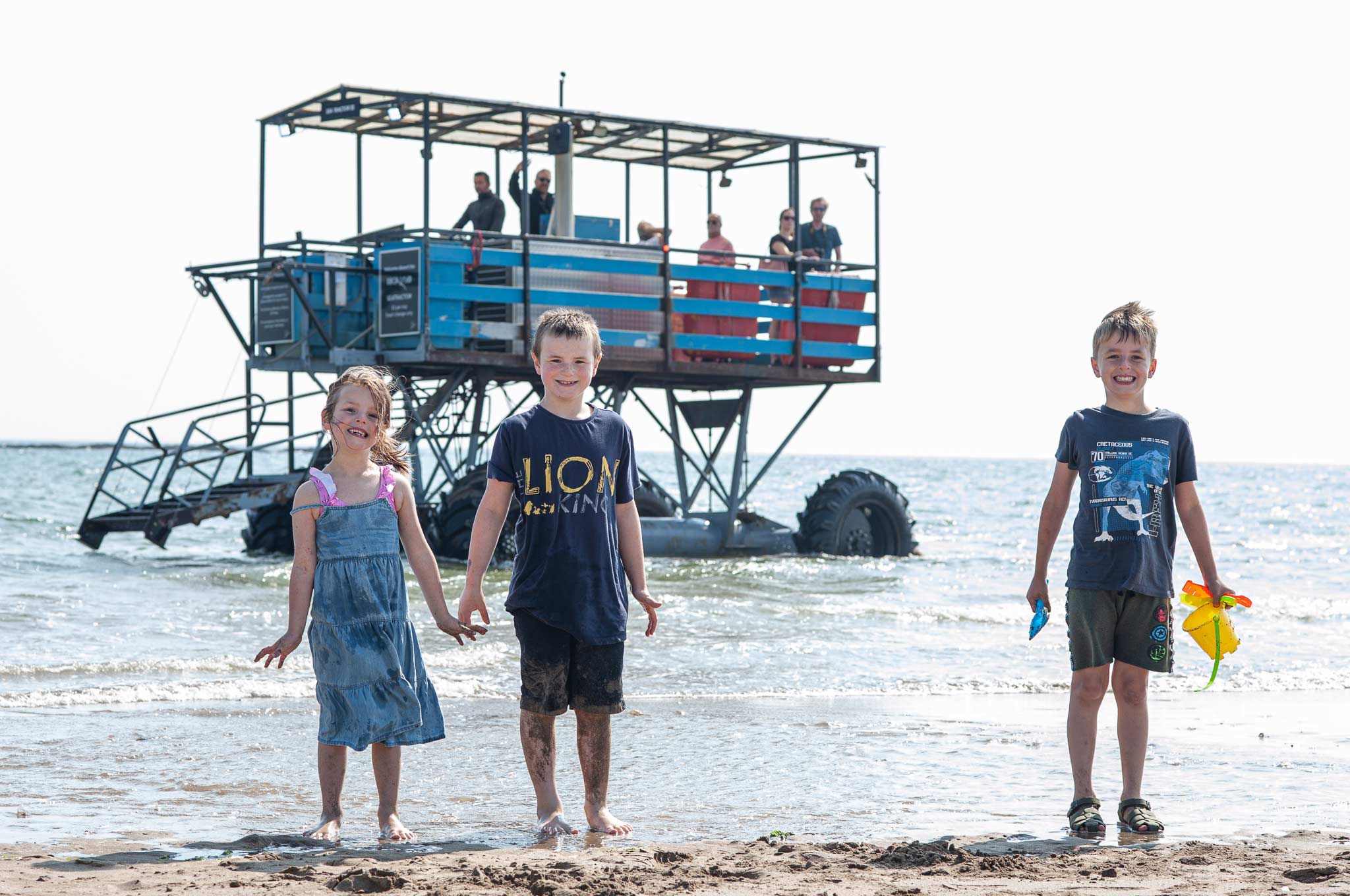 Family photographed on Bigbury Beach by Plymouth Photographer