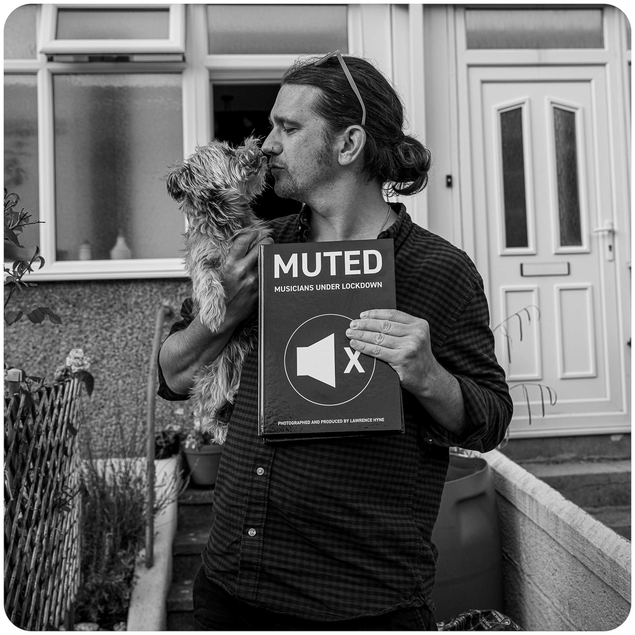 Musician Tim and his Dog