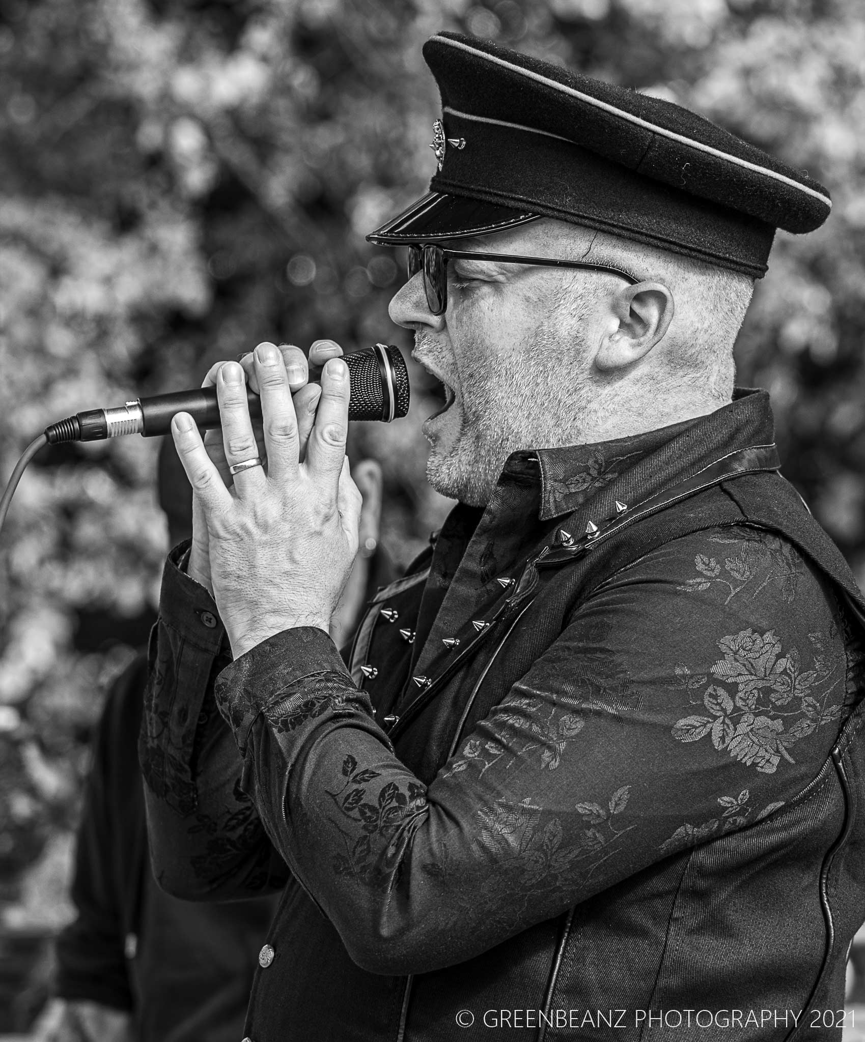 Andy from Souls of Misfortune at Devonport Bandstand 2021