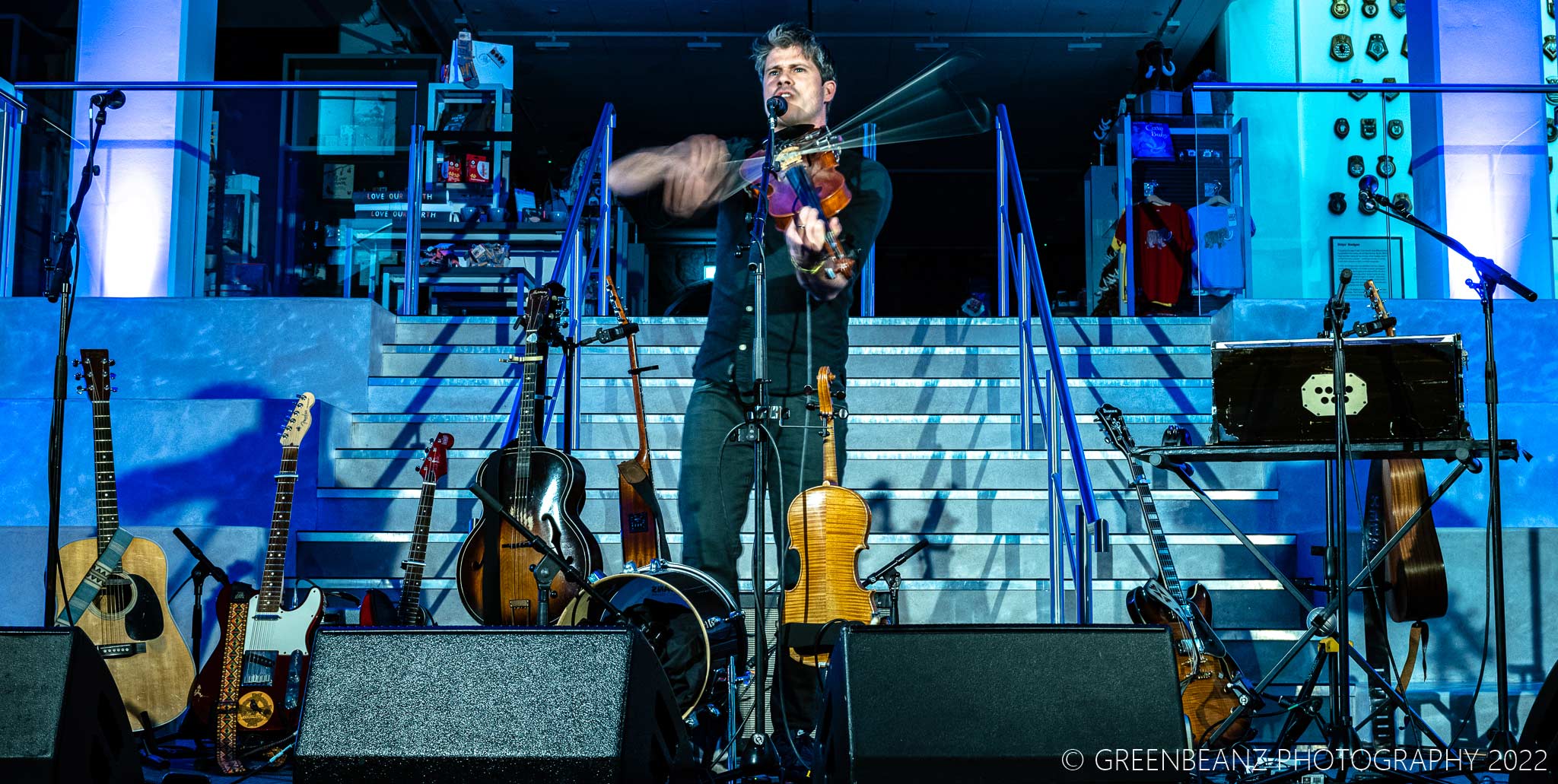 Seth Lakeman playing the first live music event at The Box in Plymouth