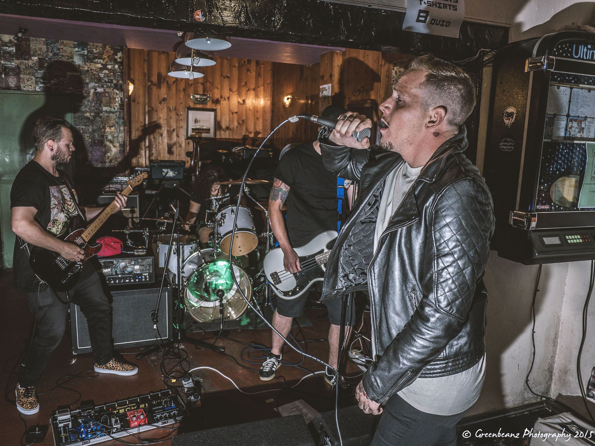 Hardcore band Actions and Consequences at The Nowhere Inn in 2015