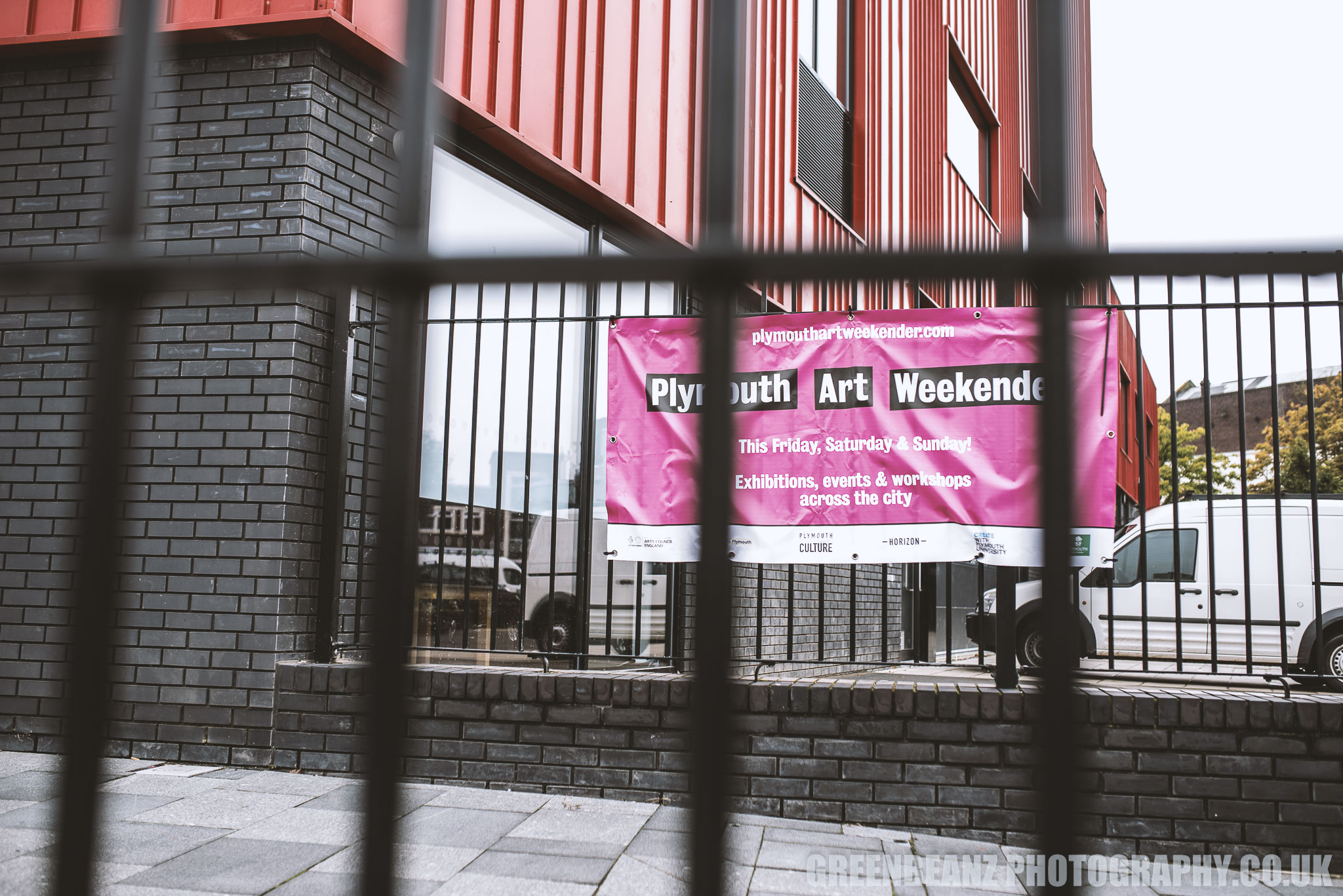 PAW 2017 Sign outside Plymouth School of Creative Arts