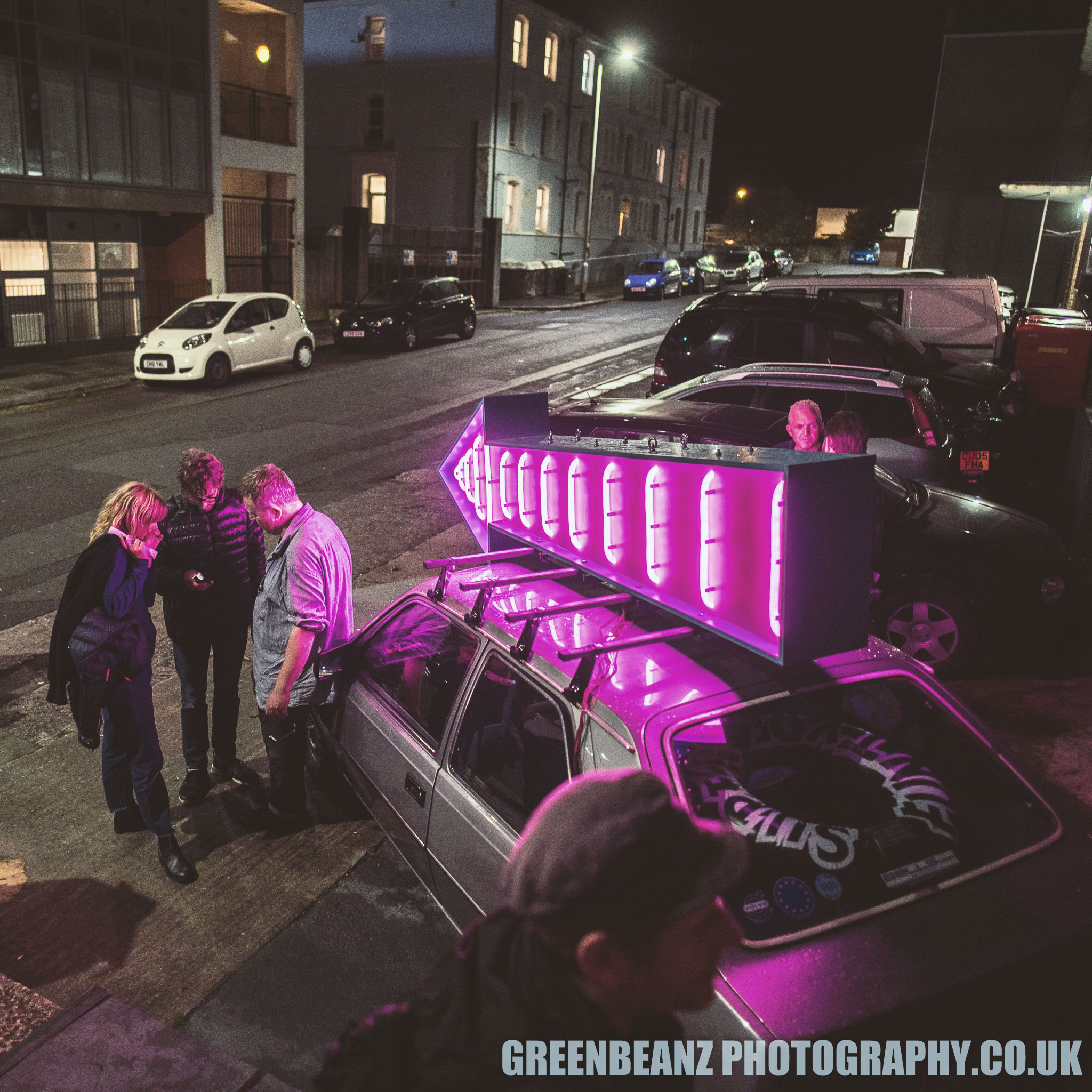 Stewart Robinson's mobile installation outside the Karst Gallery in Plymouth