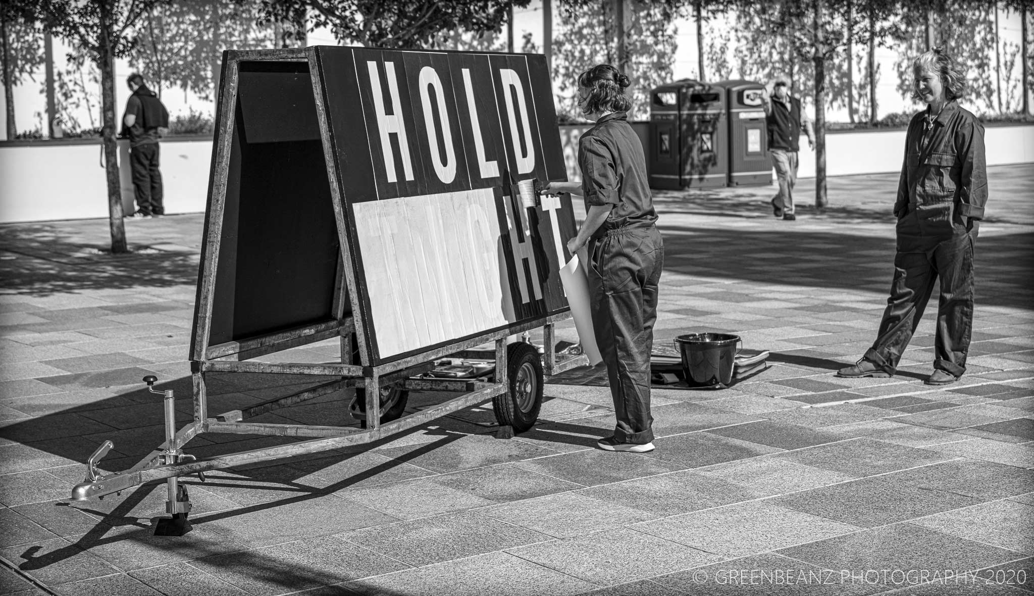 'Signs For/Of Change' Low Profile in Tavistock Place