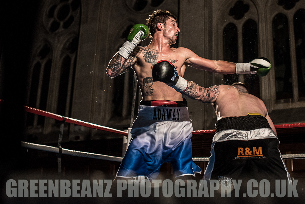 UK Boxing Chris Adaway at Plymouth Guildhall