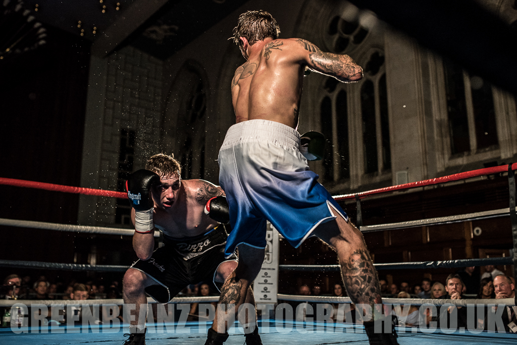 UK Boxer Des Newton at Plymouth Guildhall