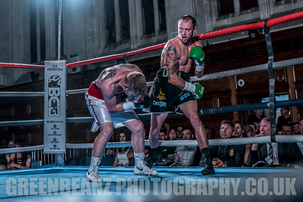 Plymouth Boxer Des Newton at the city's Guildhall