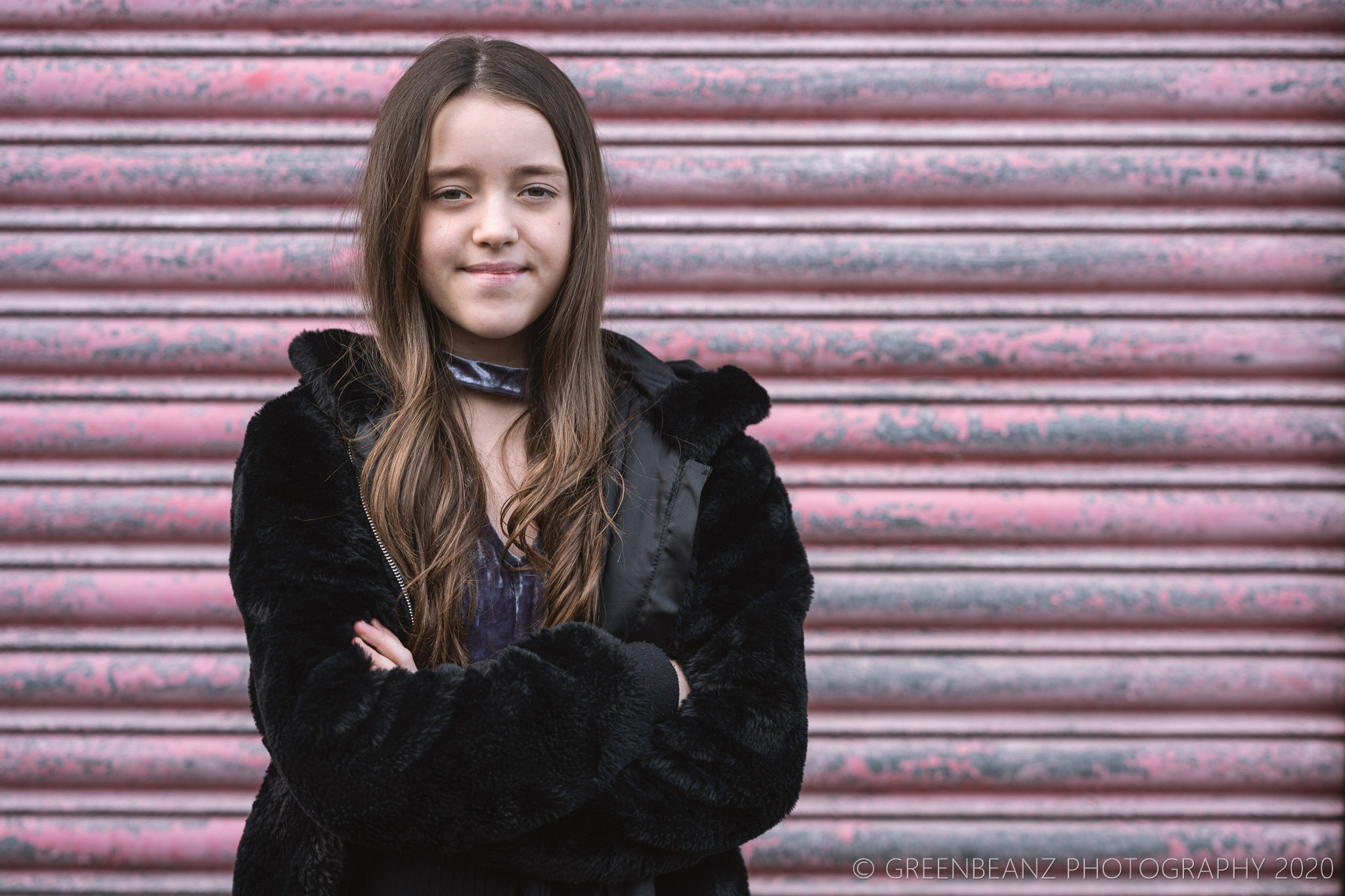 Young Actress Darcey posing in Plymouth