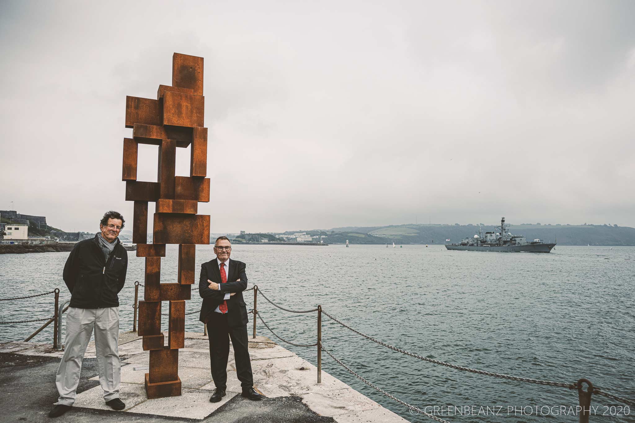 Antony Gormley and Tudor Evans Plymouth