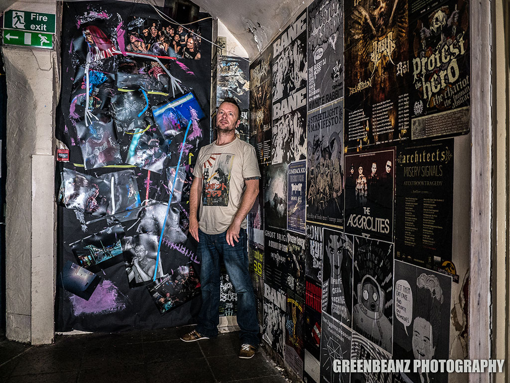 Original artwork from UK Photographer and artist Beanz at Underground Plmyouth Music Venue