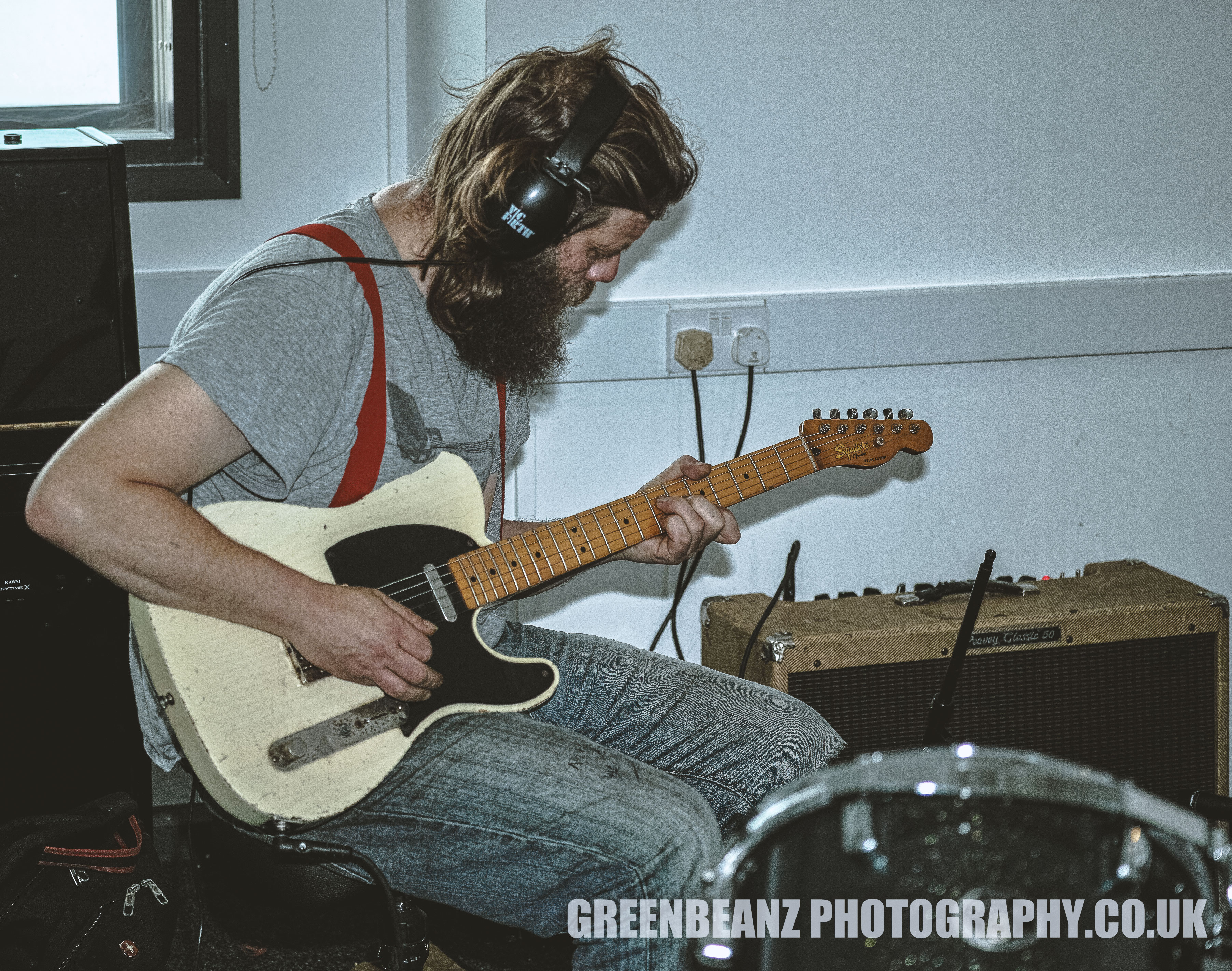 Black-Friday-Andy-Boddington-Guitar-Recording Black-Friday-Andy 'Doc' Boddington recording guitar part for Black Friday