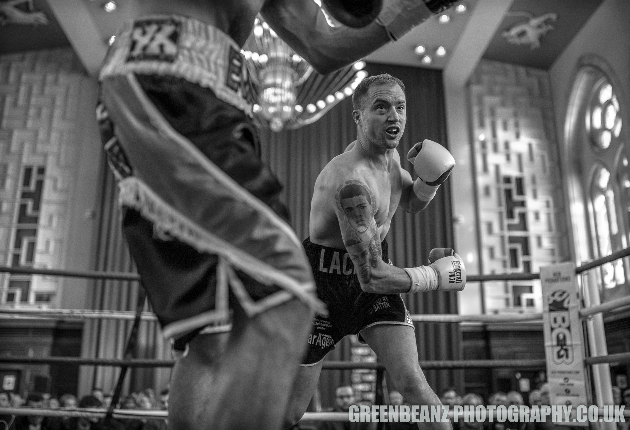 Des 'The Destroyer' Newton and Dean Evans at Plymouth Guildhall 