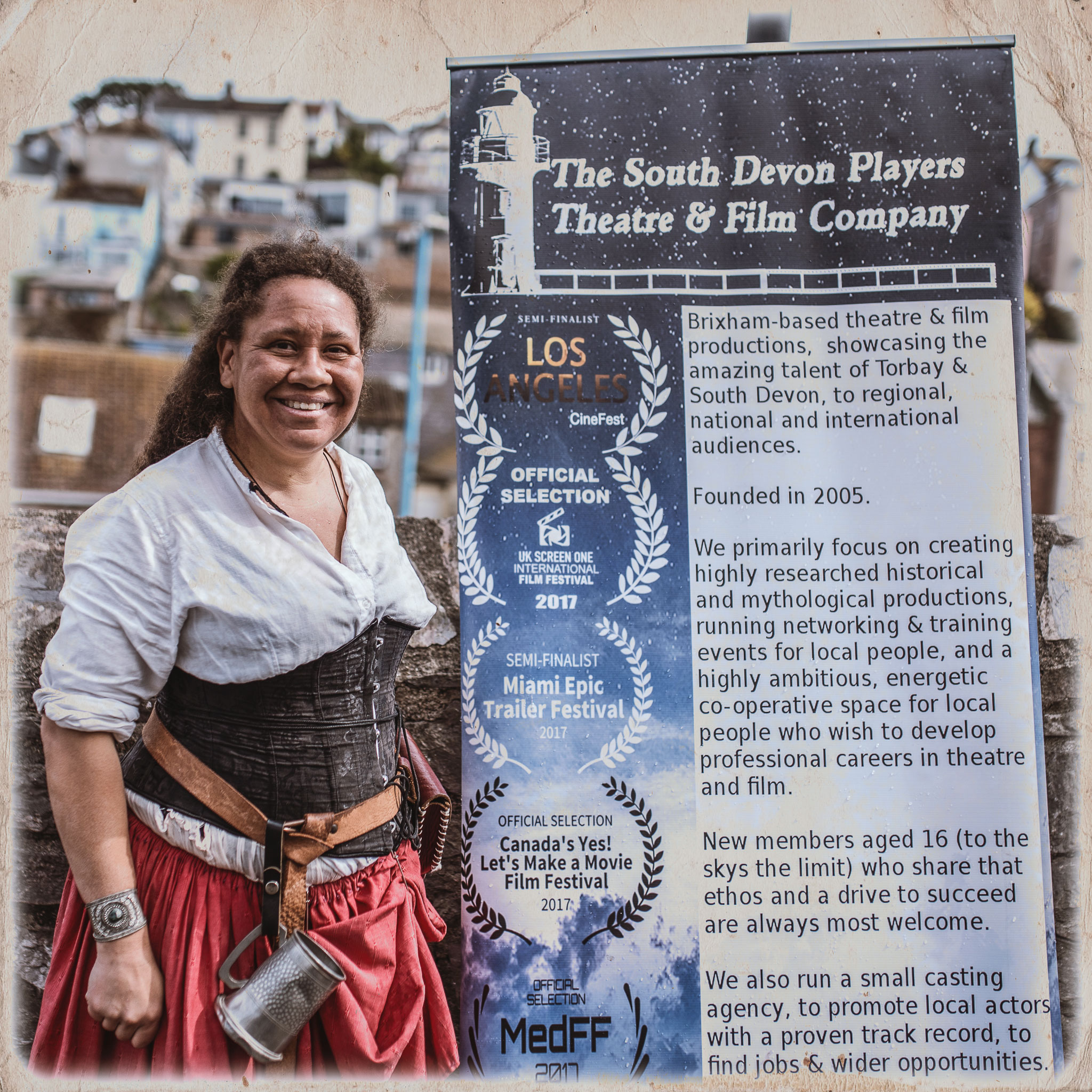 Laura Jay co-founding member of The South Devon Players in Brixham 2019