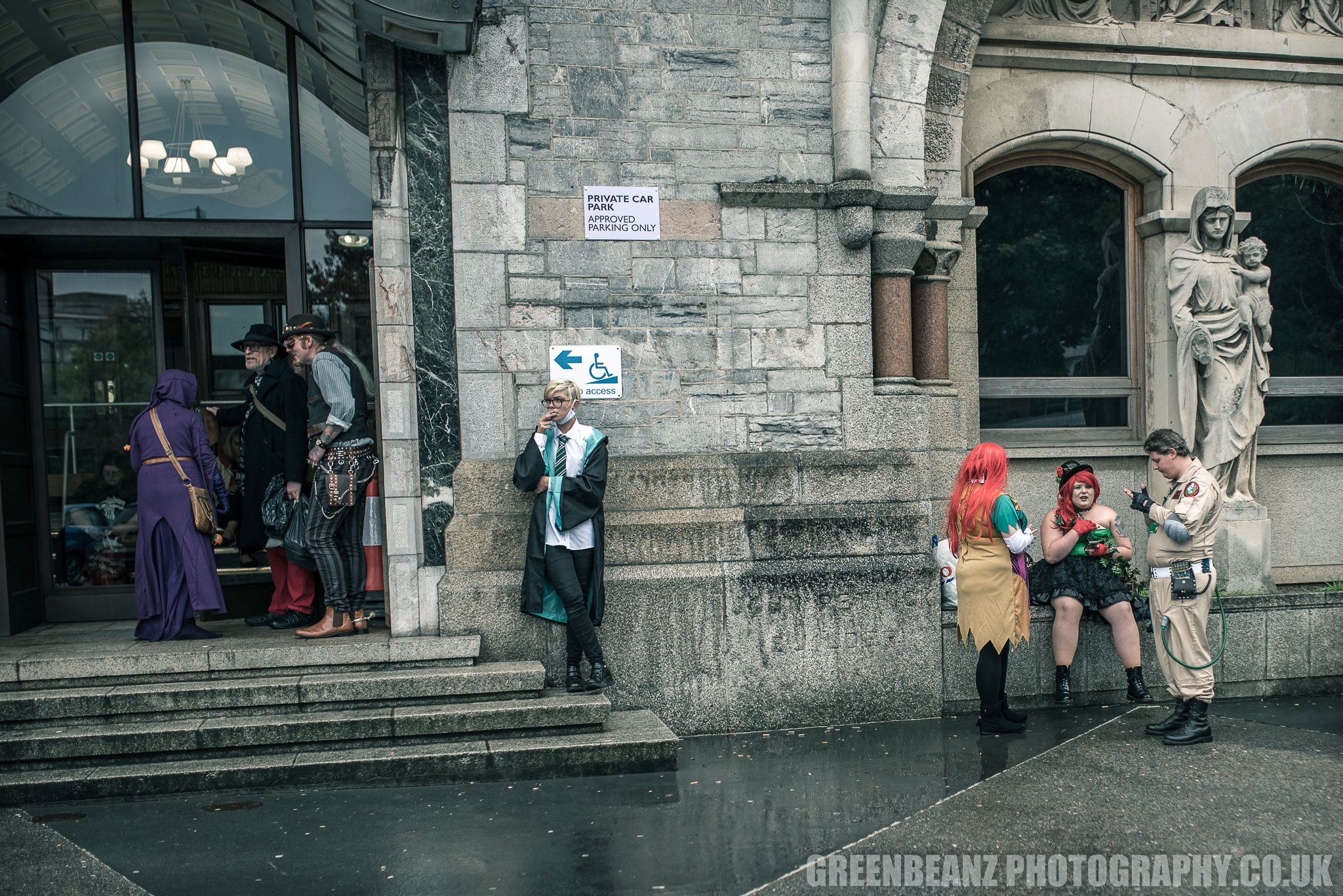 Cosplayers Outside Plymouth Guildhall Devcon 2017
