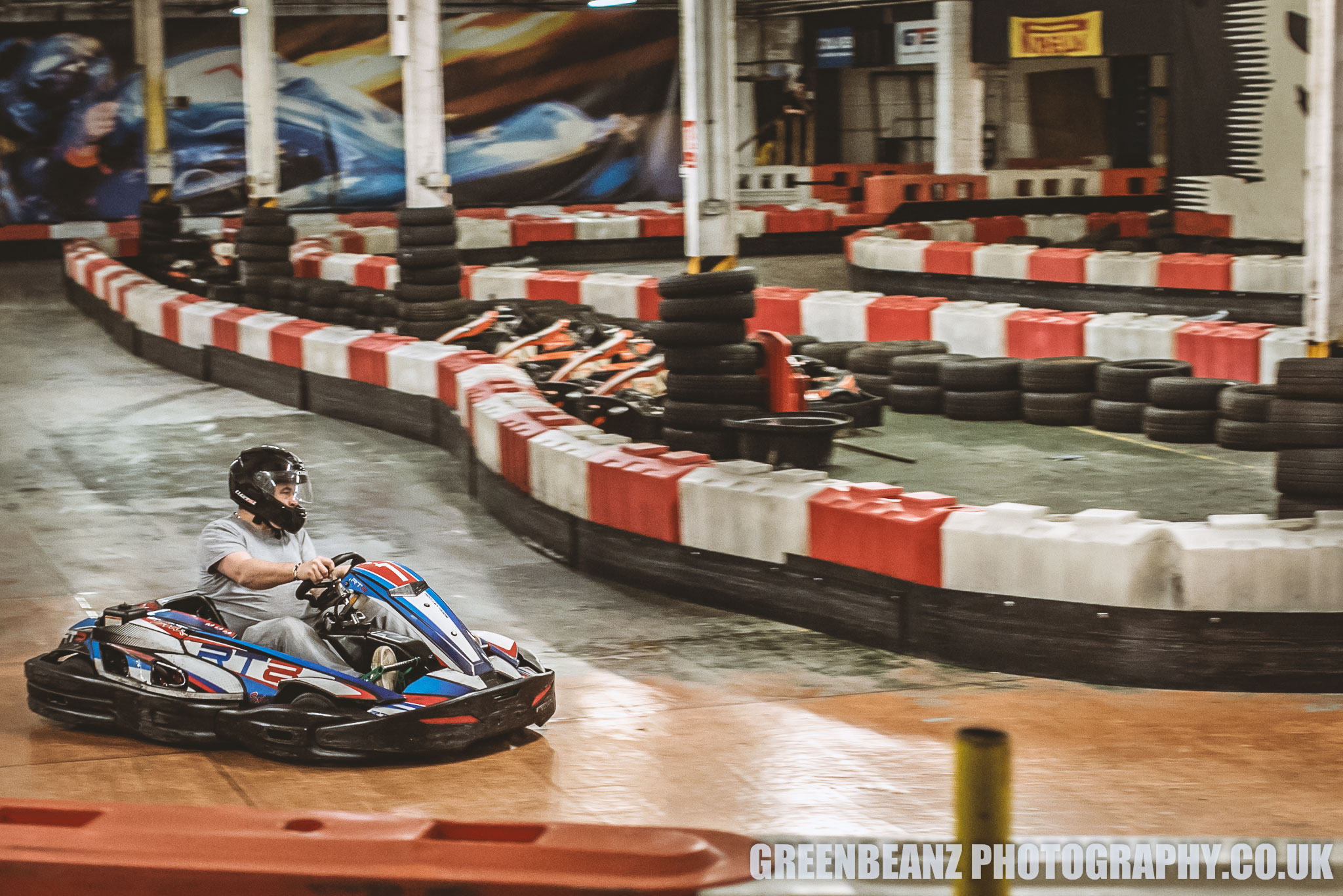 Adult Go Karting driver at Plymouth Karting