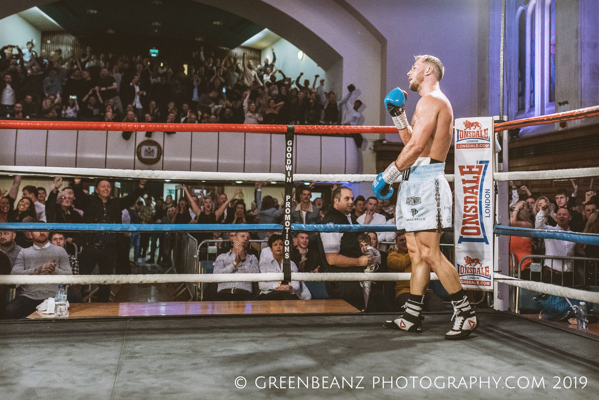 Boxer Brad 'Newquay Bomb' Pauls connects with his army of fans at Plymouth