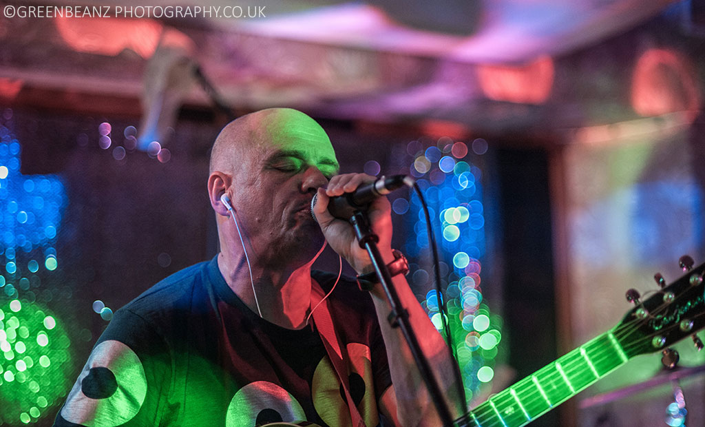 Plymouth Music Photographers Image of Live Gig showing multi-talented musician Rob C-Force 