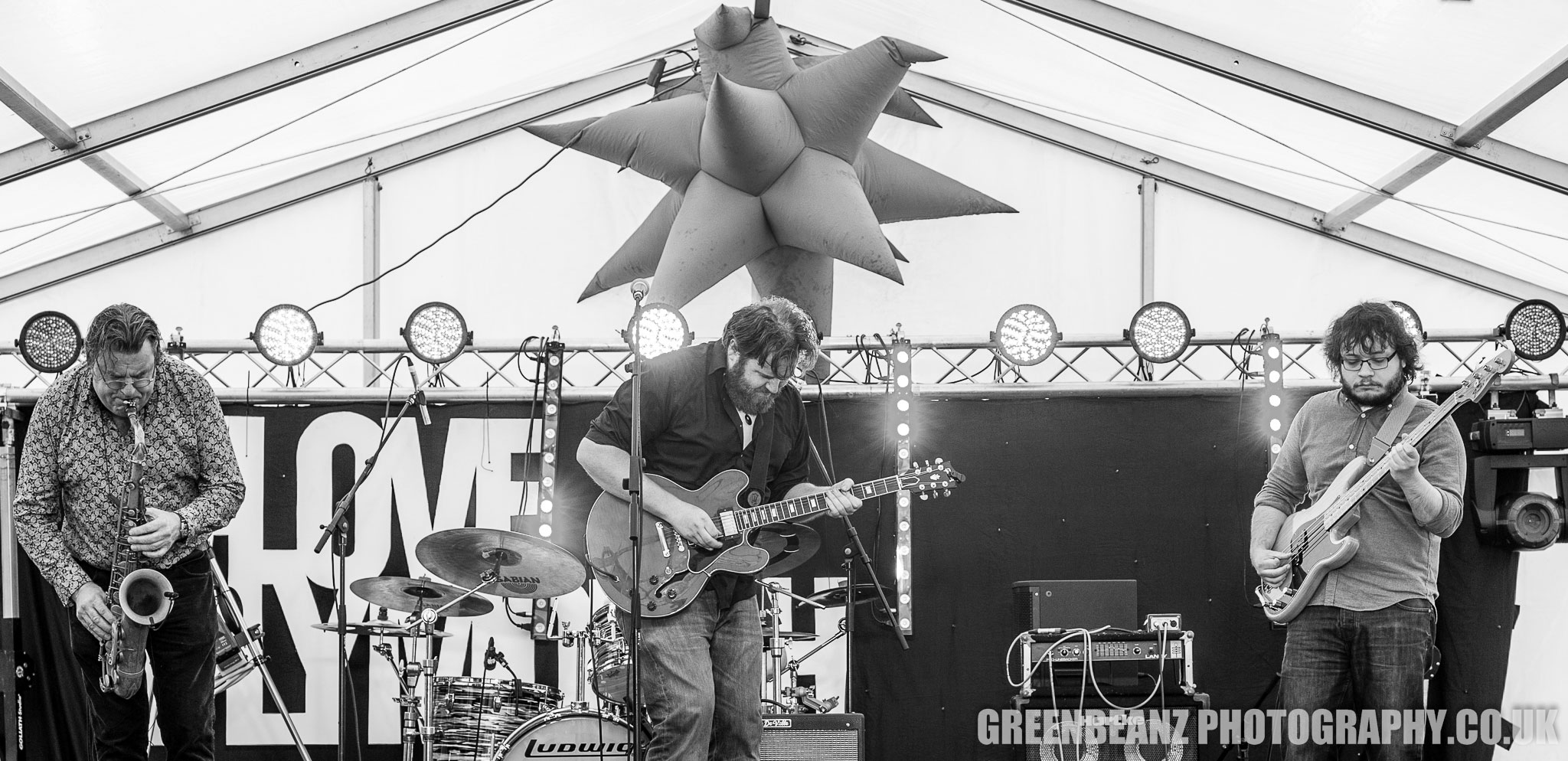 Russell Sinclair Blues rock Band photographed in Plymouth