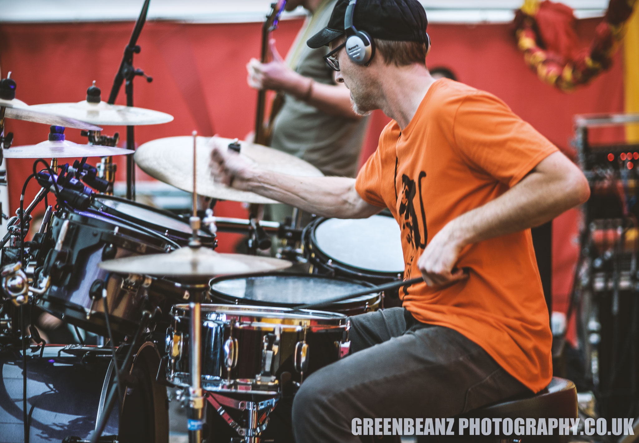 UK Drummer Ru Hewitt at Plymouth Festival