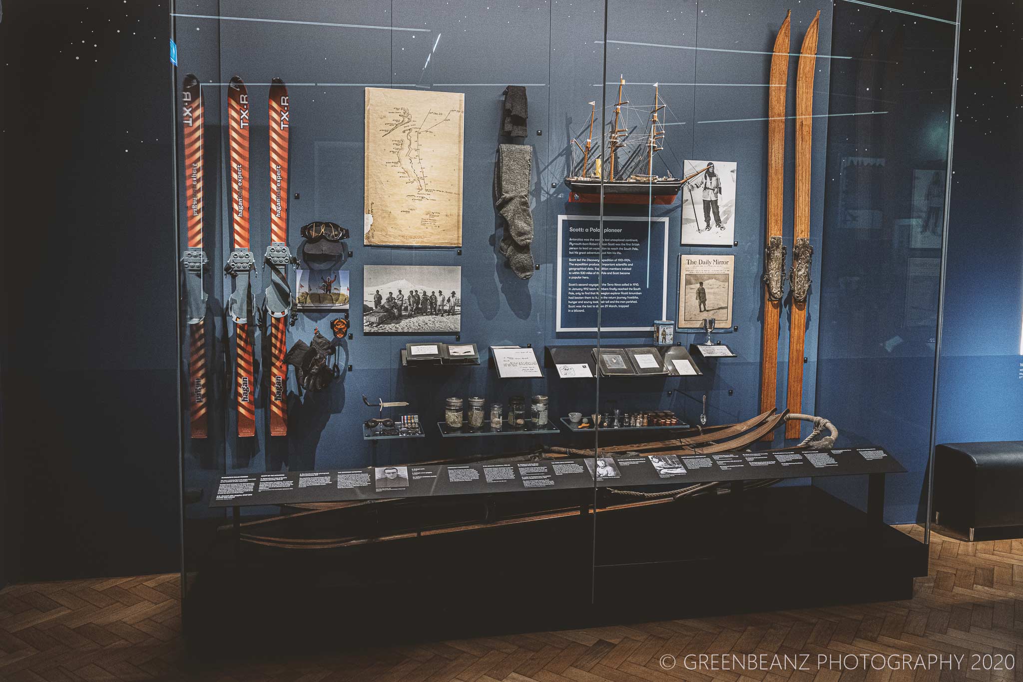 Scotts Antarctic Skis at Plymouth's The Box Musem