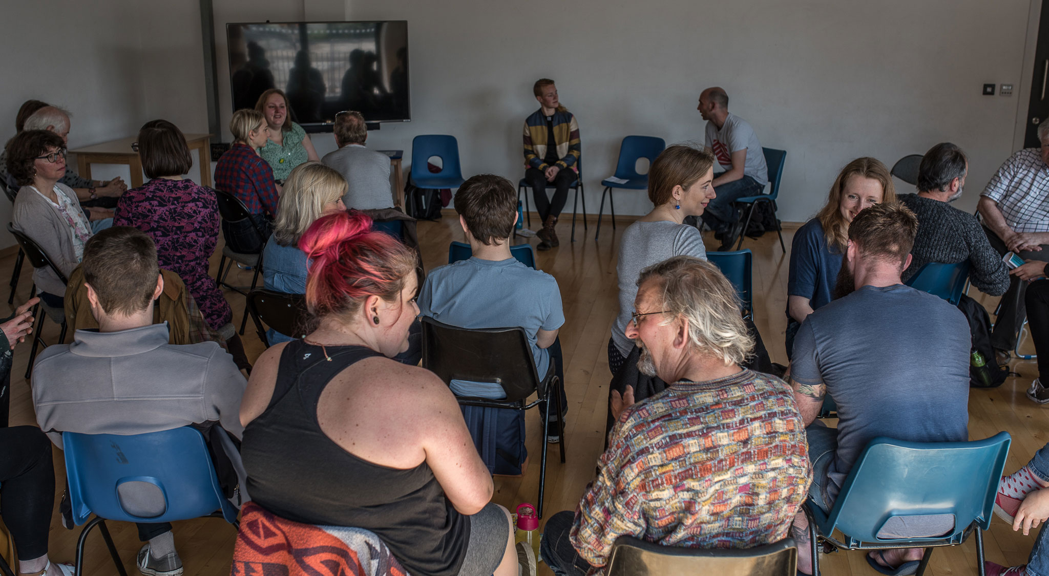 Seated Workshop Photograph in Plymouth