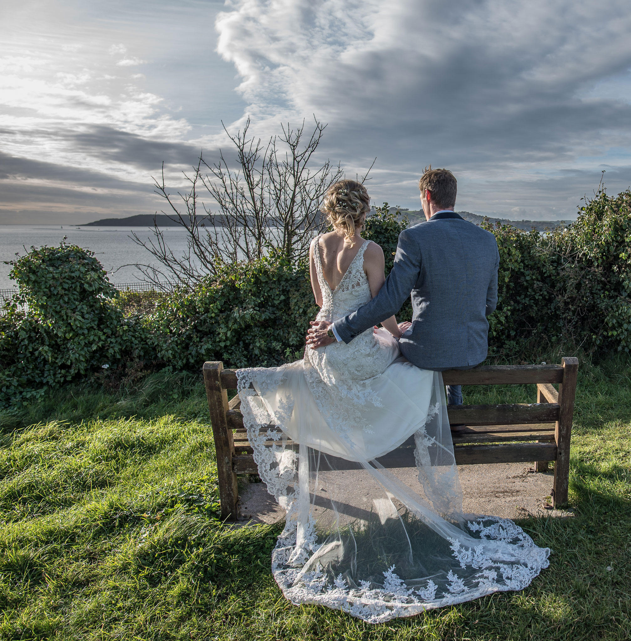 Wedding Couple from behind