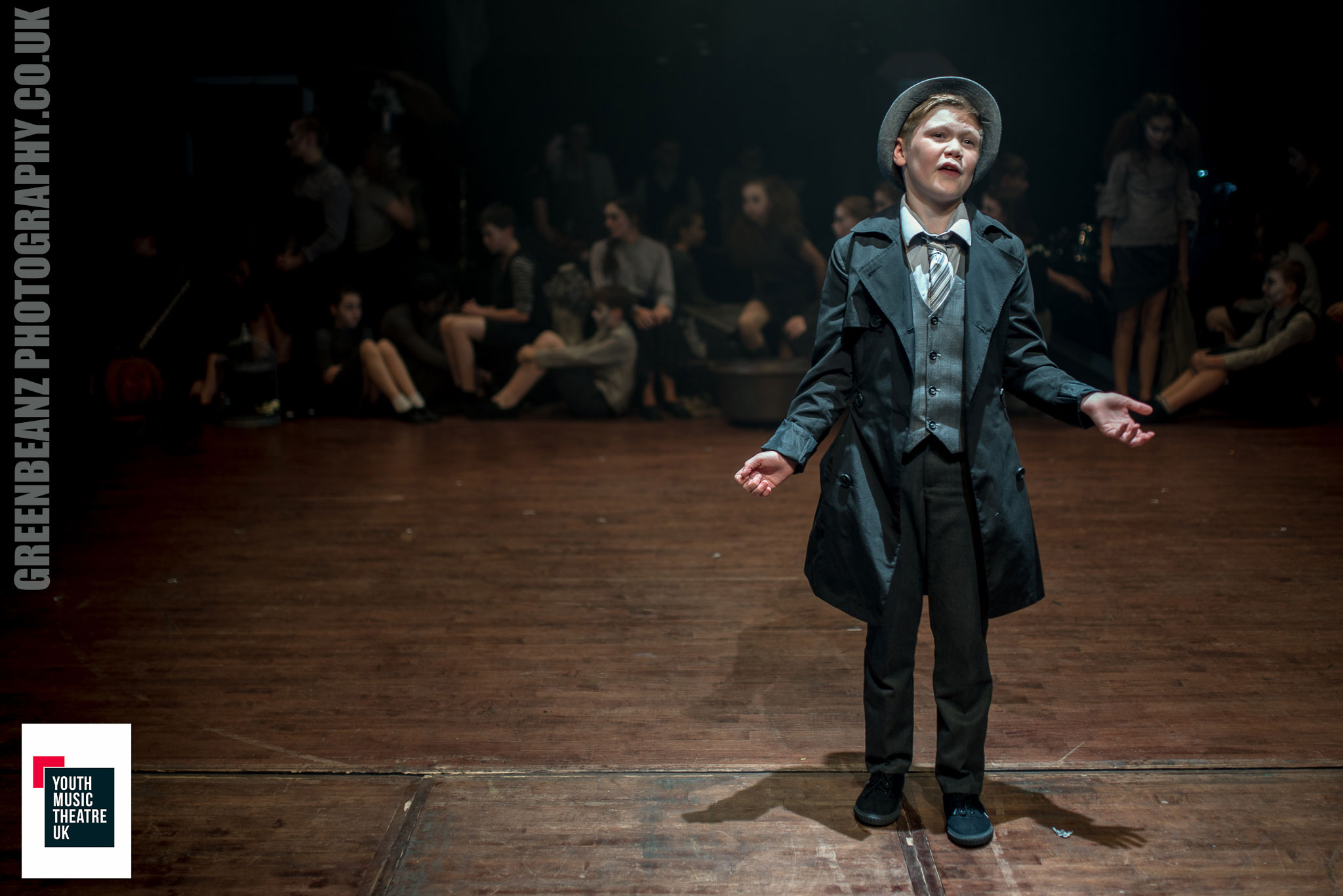 The young narrator of YMTUK's Cautionary Tales at Plymouth's Barbican Theatre