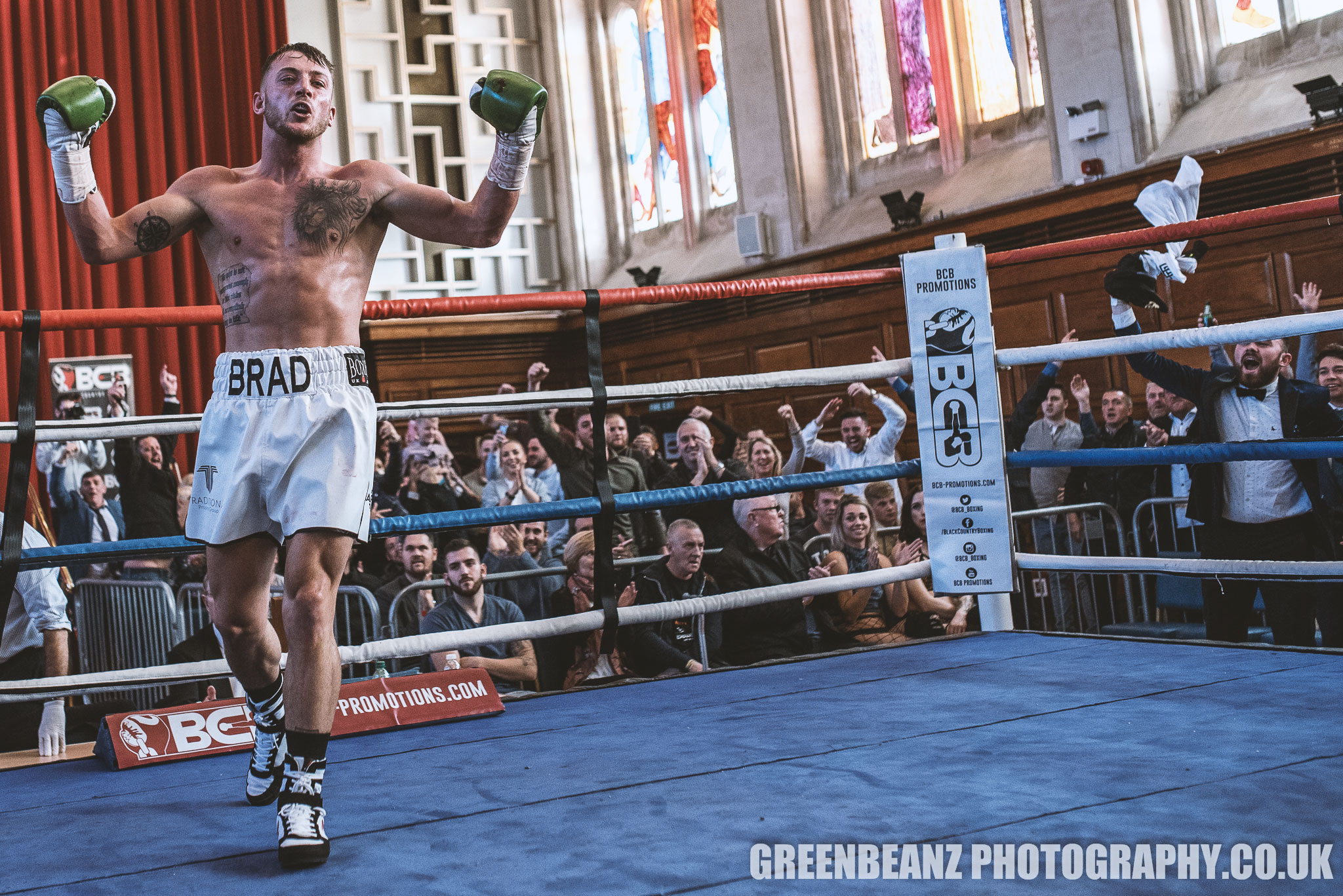 Brad Pauls demolishes his opponent in style during Fireworks at the Hall