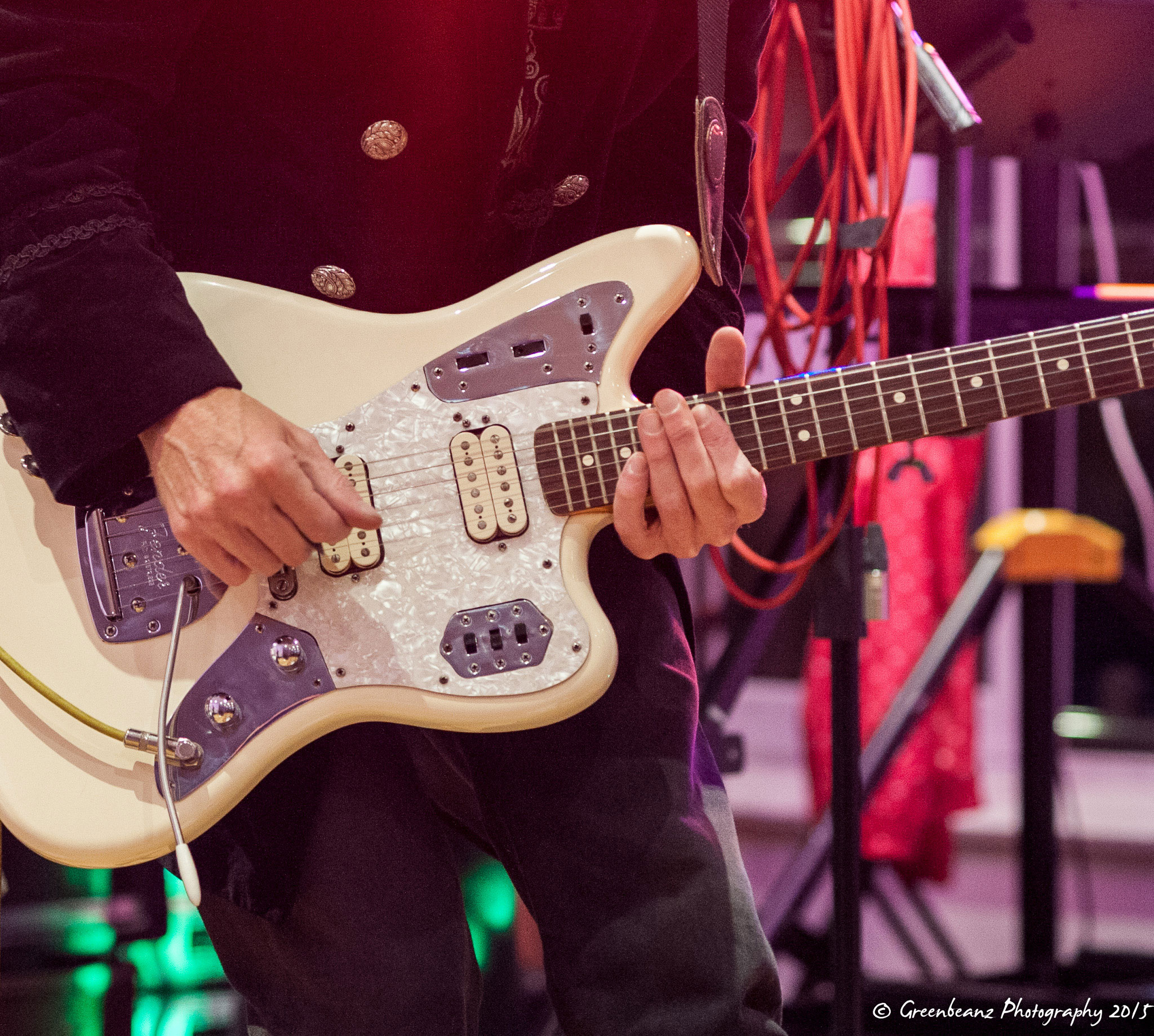 Plymouth UK Music Photographers Image of Goth Rock Guitar player