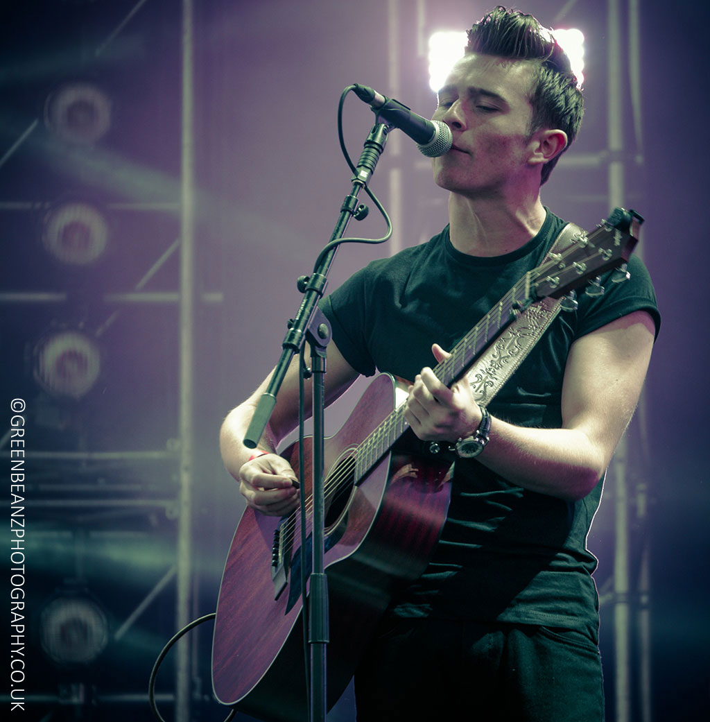  MTV Festival Music Photograph taken on Plymouth Hoe of Chay Snowden with Guitar