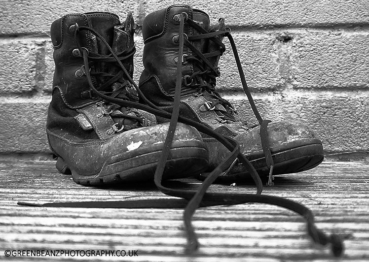 black boots