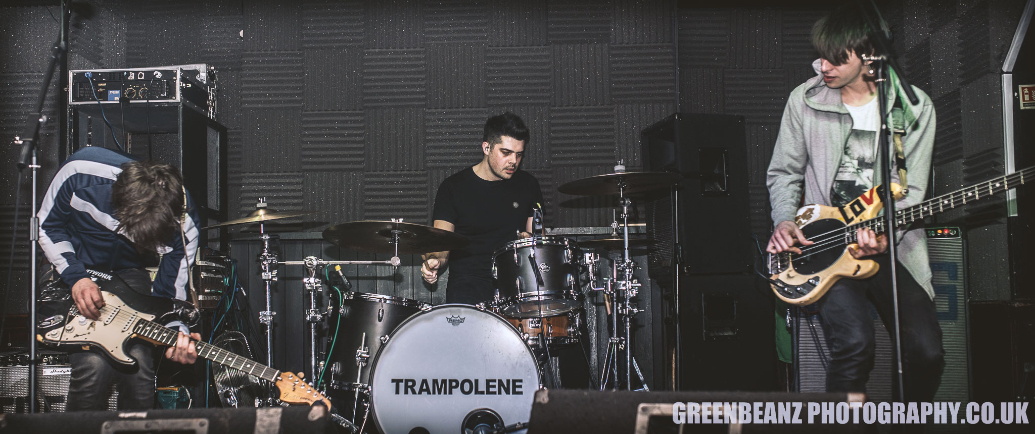 Trampolene grace the Junction in Plymouth. 