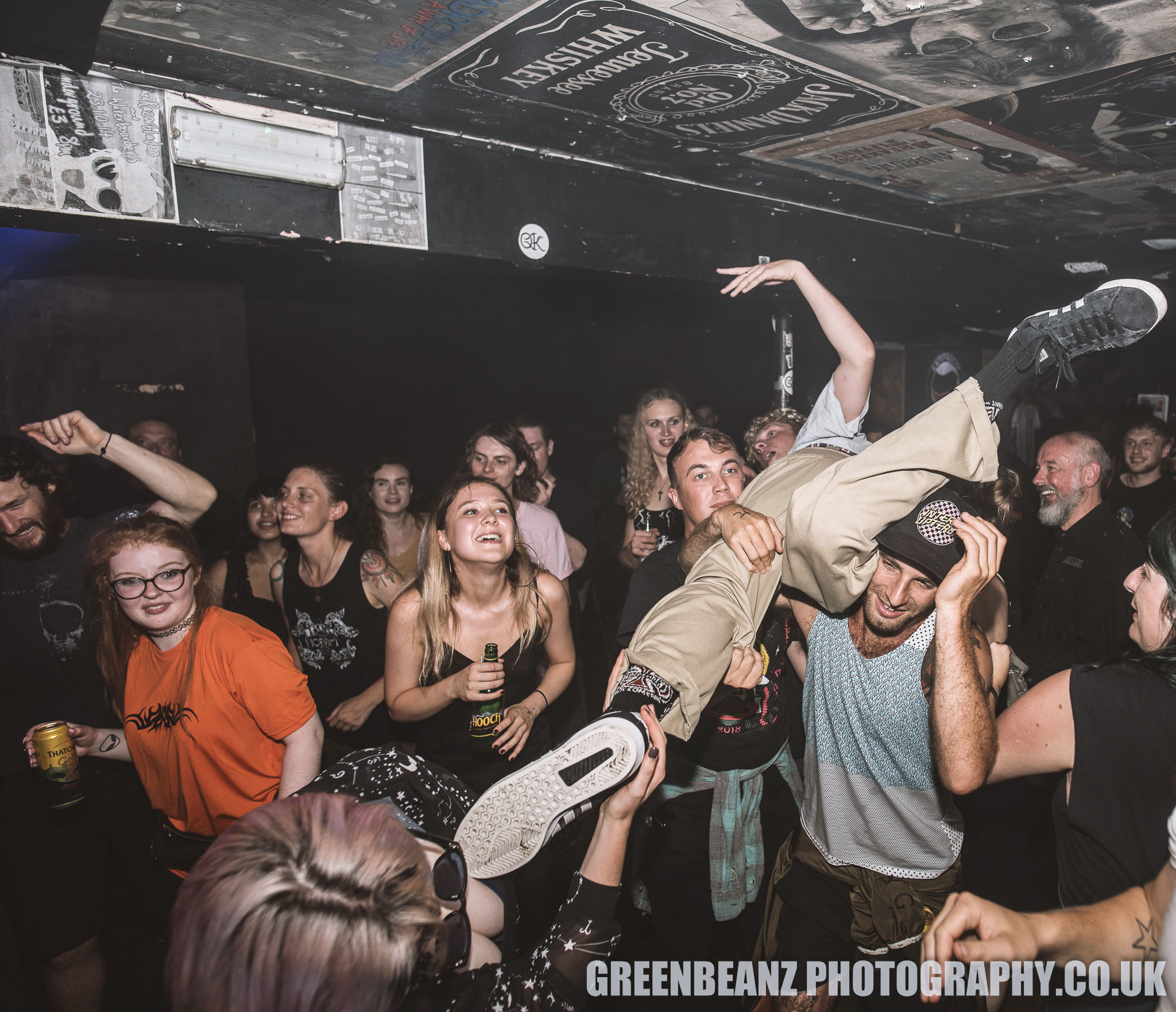 October Drift superfan crowd surfs