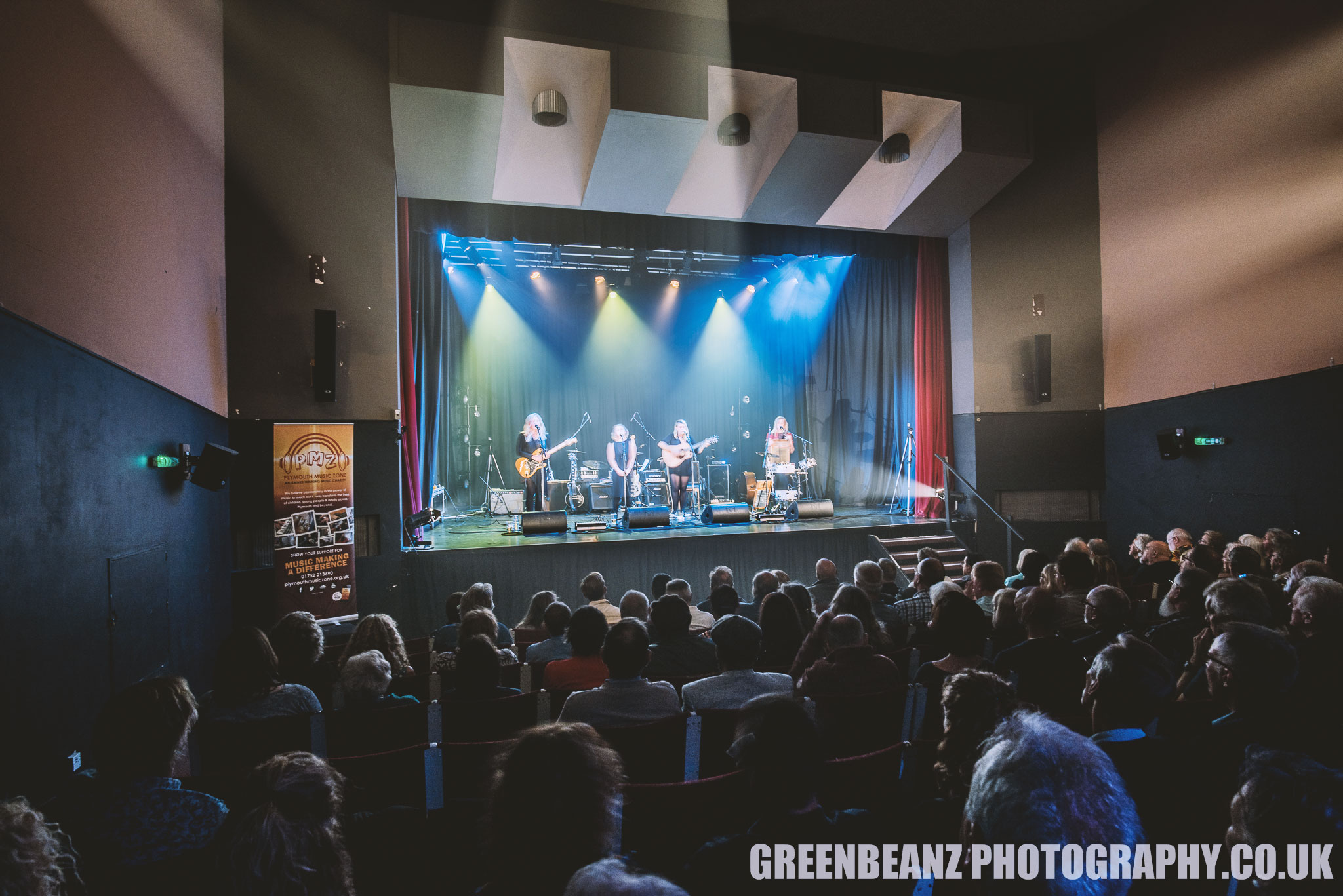 Fans of the Van Dike Club watch The Trees perform at Plymouth Athenaeum